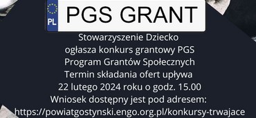 PGS - Program Grantów Społecznych wystartował!